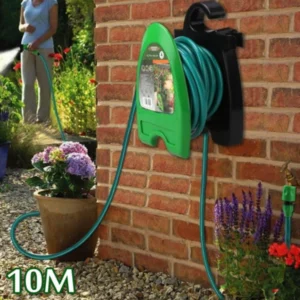بكرة خرطوم حديقة 10 متر مع مسدس رش 7 وظائف – تصميم محمول وعملي - الصورة 6