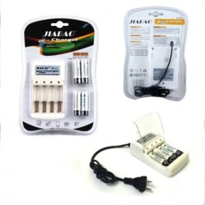 شاحن بطارية Jiabao JB212 مع 4 بطاريات AA – طاقة تدوم لأطول وقت