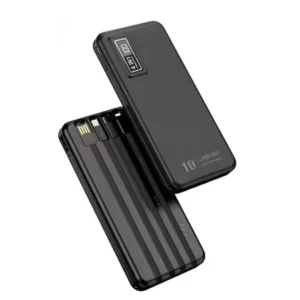 ⁦باور بانك بسعة 10000mAh شحن سريع 22.5W مع 4 كابلات مدمجة وشاشة رقمية ASPOR A300PD⁩ - الصورة ⁦7⁩