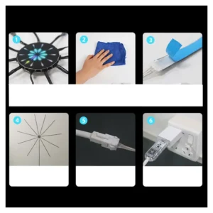 ⁦شريط إضاءة LED بشكل ألعاب نارية – مزامنة موسيقى وتحكم ذكي USB⁩ - الصورة ⁦11⁩