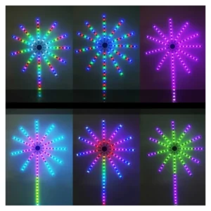 ⁦شريط إضاءة LED بشكل ألعاب نارية – مزامنة موسيقى وتحكم ذكي USB⁩ - الصورة ⁦5⁩