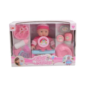 Alternative view of لعبة Baby MayMay مع كرسي تغذية ومستلزمات العناية دمية آمنة وتعليمية للأطفال