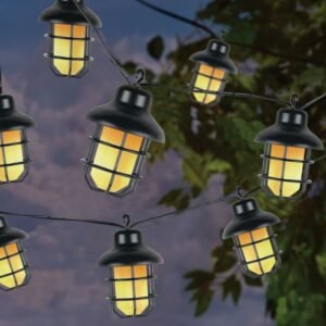 ⁦سلسلة مصابيح إضاءة بالطاقة الشمسية – 10 لمبات LED⁩ - الصورة ⁦3⁩